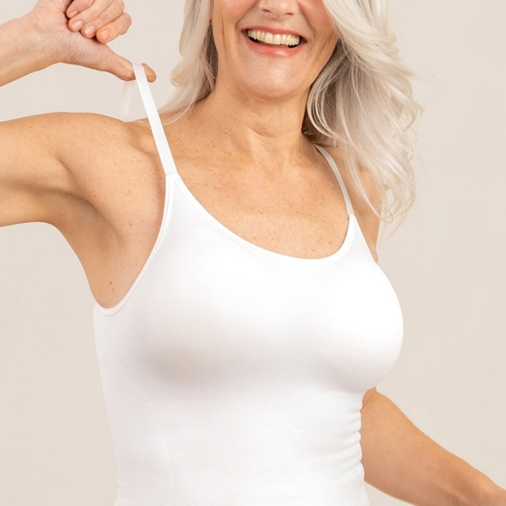 Shapermint Scoop Neck Cami - White 2XL